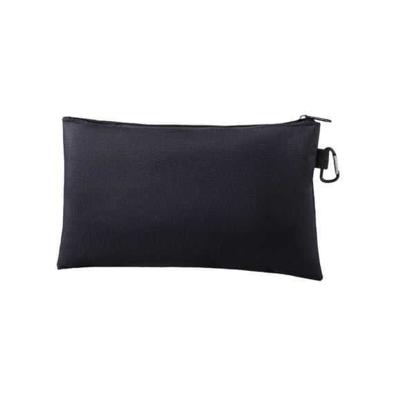 Zippered Pouch,Waterproof Multi-purpose Easy Clean Storage Bag with Clip for Office Meeting Travel
