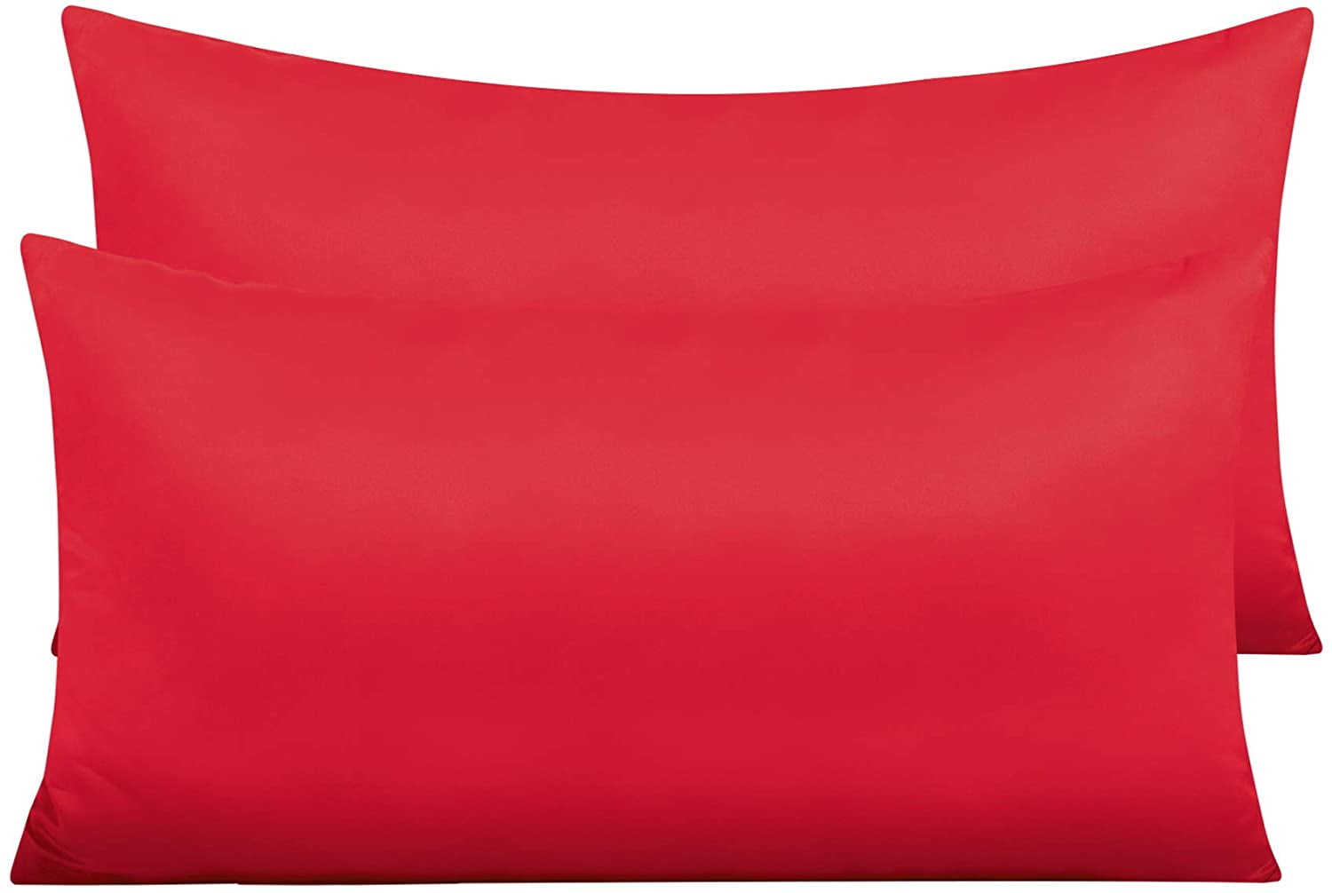 Zippered Satin Pillow Cases for Hair and Skin, Luxury King Hidden