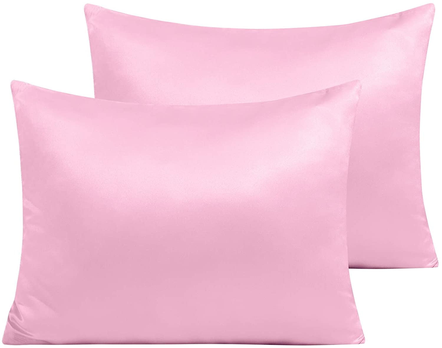 Zippered Satin Pillow Cases for Hair and Skin, Luxury Standard Hidden