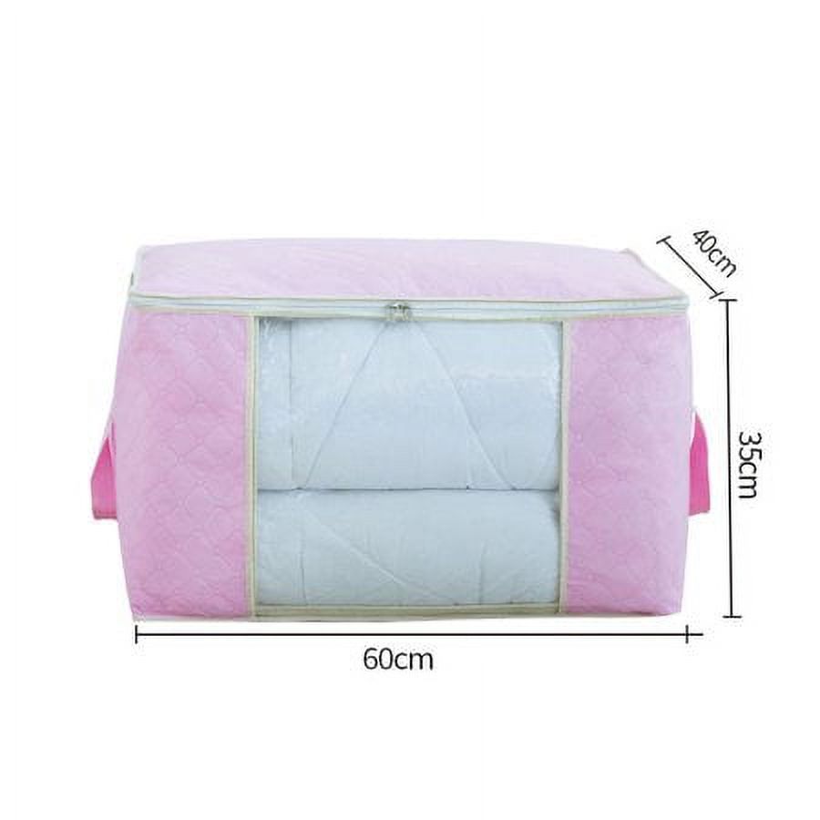 Zippered Storage Bag for Closet King Comforter Pillow Quilt Blanket