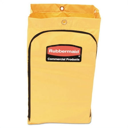 Zippered Vinyl Cleaning Cart Bag for Rubbermaid Commercial 6173-88, 24 gal, 17.25" x 10.5" x 30.5", | Bundle of 2
