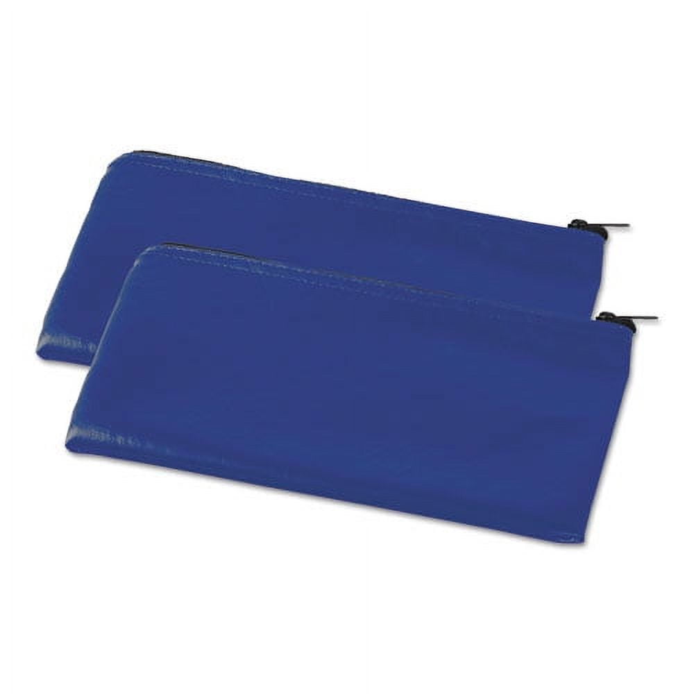Zippered Wallets/Cases, Leatherette PU, 11 x 6, Blue, 2/Pack Zippered Wallets/Cases, Leatherette PU, 11 x 6, Blue, 2/Pack