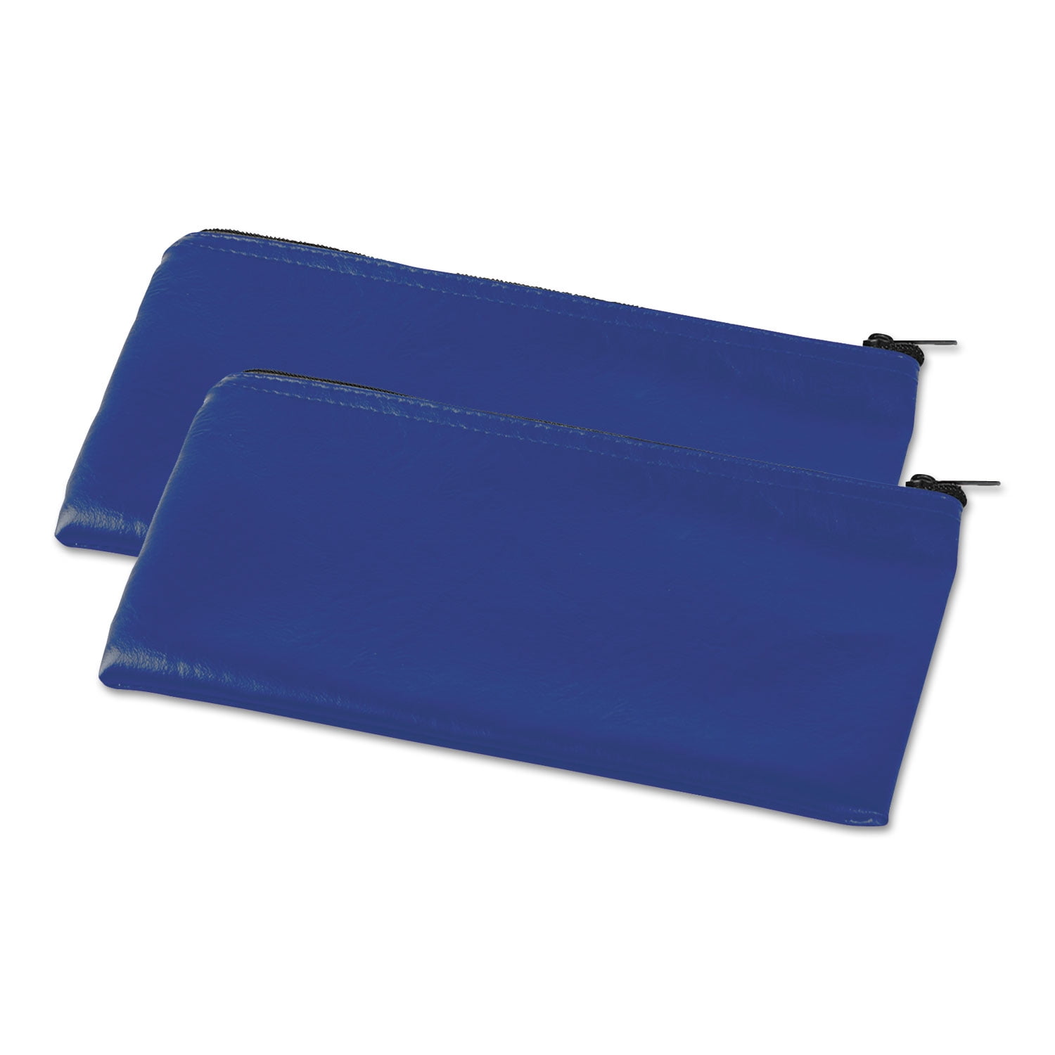 Zippered Wallets/Cases, Leatherette PU, 11 x 6, Blue, 2/Pack Zippered Wallets/Cases, Leatherette PU, 11 x 6, Blue, 2/Pack