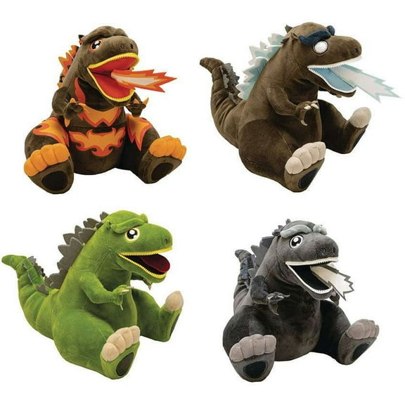 Zippermouth Godzilla Plush 4-Pack Set
