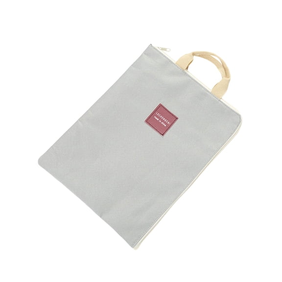 Zippers Canvas Document Bag Wallet Folder with for Offices Home School Travel