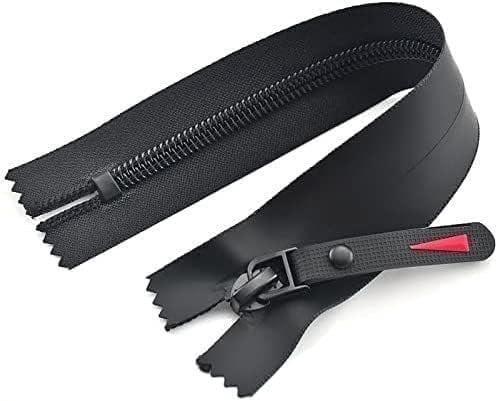 Zippers for Sewing, 1pcs 5# Black Invisible Zipper, 60cm-120cm Nylon Waterproof Zipper, DIY Outdoor Sports Jacket Down Jacket (Color : Closed Tail 20cm) (Color : Closed (Color : C (Color : Single O