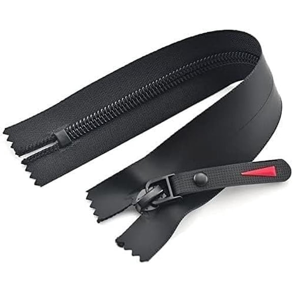 Zippers for Sewing, 1pcs 5# Black Invisible Zipper, 60cm-120cm Nylon Waterproof Zipper, DIY Outdoor Sports Jacket Down Jacket (Color : Closed Tail 20cm) (Color : Closed (Color : C (Color : Single O