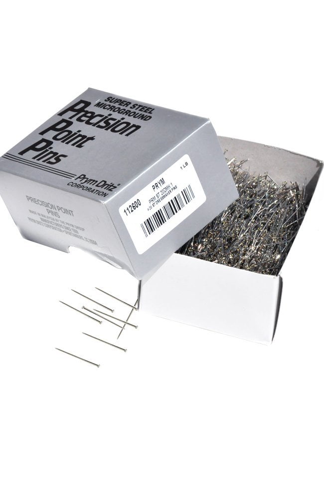 Zipperstopâ® Prym Dressmaker Pins 20 1 1/4" Long Premium Nickel