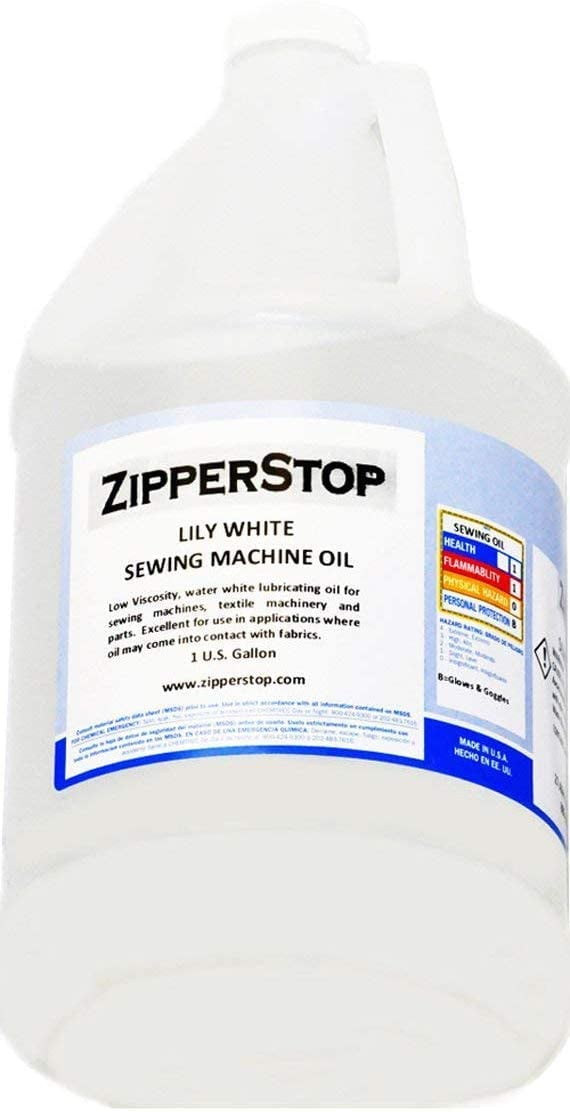 Zipperstop Sewing Machine Oil with 1 U.S. Gallon