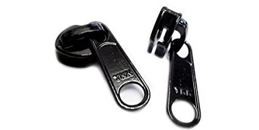 Zipperstop Wholesale Authorized Distributor YKK Sale Zipper Sliders - YKK #10 Coil Long Pull - Jeep Slider Color Black - 2 per Pack