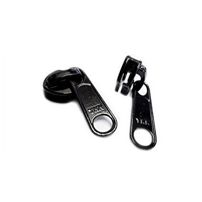 Zipperstop Wholesale Authorized Distributor YKK Sale Zipper Sliders - YKK #10 Coil Long Pull - Jeep Slider Color Black - 2 per Pack