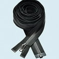 thumbnail image 1 of Zipperstop Wholesale Ykkâ® 90Â€Â€“160Â€ Zipper ~ Long Arm Quilting Machine Zipper ~ Ykk #5 Molded Plastic ~ Separating Color Black Or White (1 Zipper/Pack) (145 Inch, Black), 1 of 1