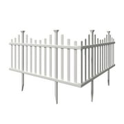 Zippity Outdoor Products Madison No-Dig Vinyl Fence Kit (30in x 56.5in) (2 Pack)