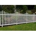 Zippity Outdoor Manchester NoDig Vinyl Fence Kit, Garden Picket Panels