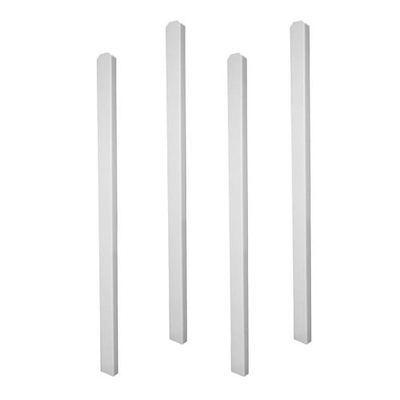 Zippity Outdoor Products Vinyl Shower In-Ground Post Mounting Extension Kit. (58" H x 3.25" W x 1.75" L)