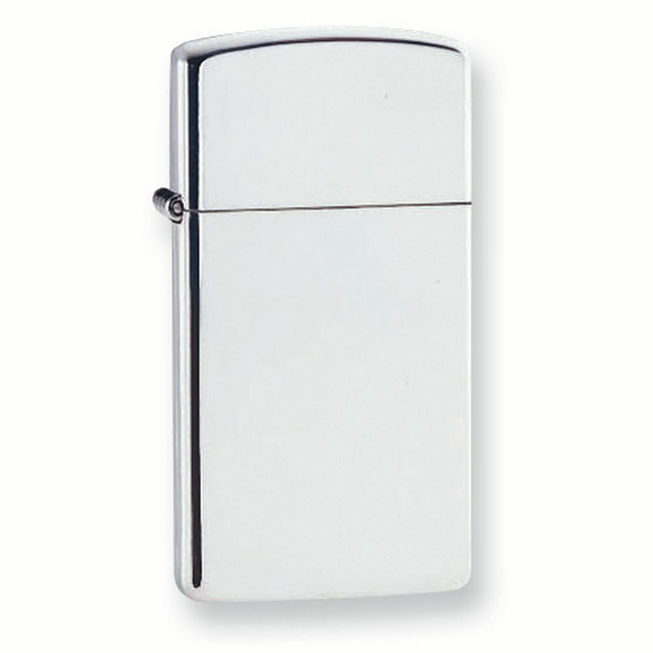 Zippo 1500 Windproof High-Polish Sterling Silver Slim Lighter