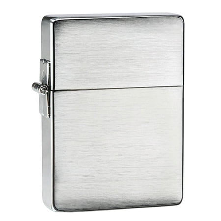 Zippo 1935 Replica Brushed Chrome without Slashes Pocket Lighter