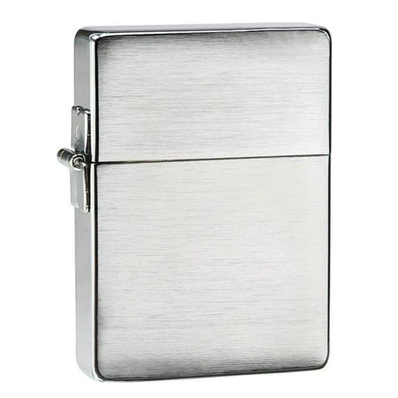 Zippo 1935 Replica Brushed Chrome without Slashes Pocket Lighter