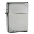 thumbnail image 1 of Zippo 1935 Replica with Slashes Brushed Chrome Pocket Lighter, 1 of 6