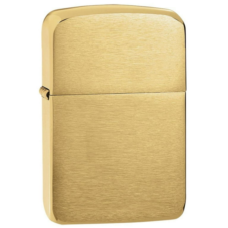 Classic Zippo 1941 Replica Brushed Brass Refillable Pocket Classic Zippo 1941 Replica Brushed Brass Refillable Pocket