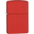 thumbnail image 1 of Zippo Logo Matte Pocket Lighter - Red, 1 of 11