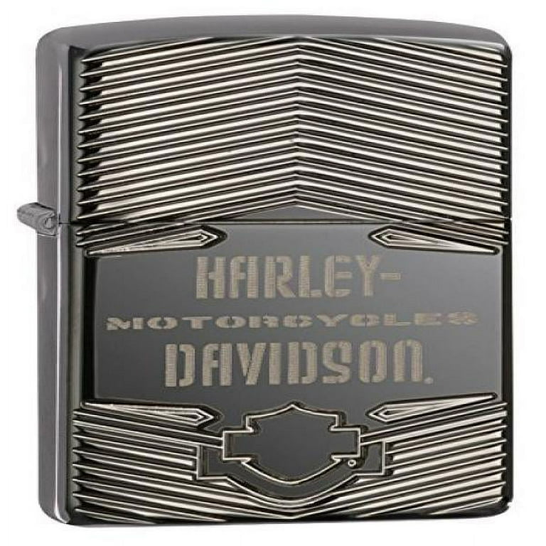 Zippo 29165 HD Motorcycles Deep Carve Black Ice - Walmart.com