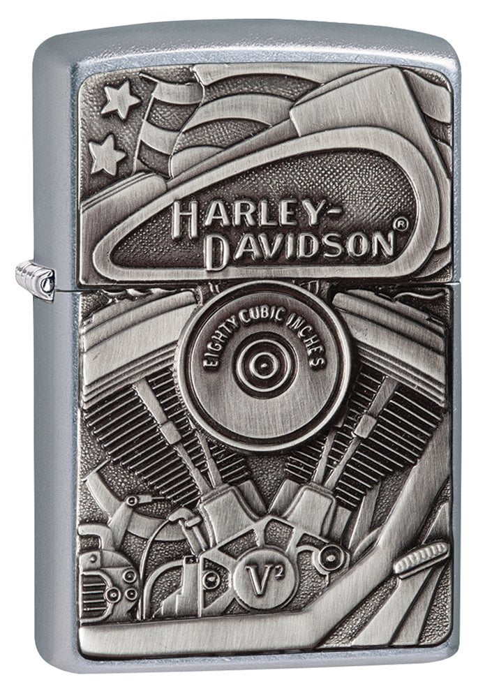 Zippo Harley-Davidson Street Chrome Windproof Motorcycle Lighter