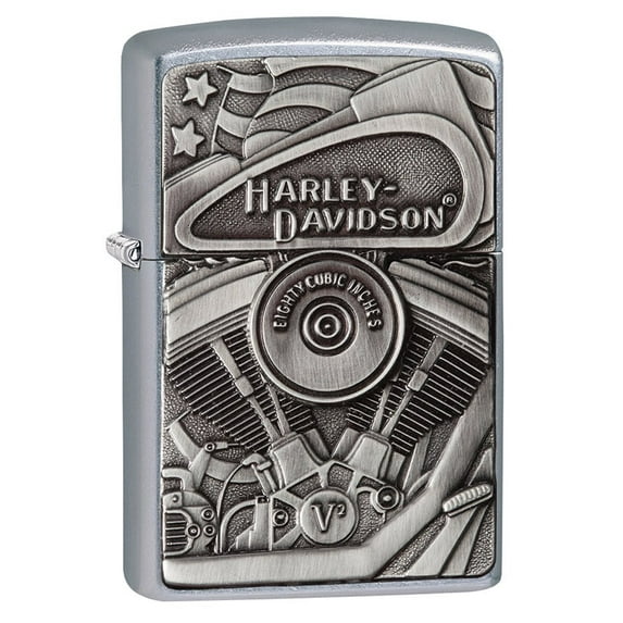 Zippo 29266 Harley-Davidson Street Chrome Windproof Pocket Lighter