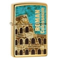 thumbnail image 1 of Zippo 29497 Roman Colosseum High Polish Brass Windproof Lighter, 1 of 5