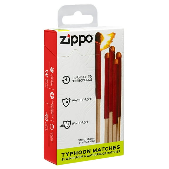 Zippo 4" Typhoon Matches with Flip Top Box