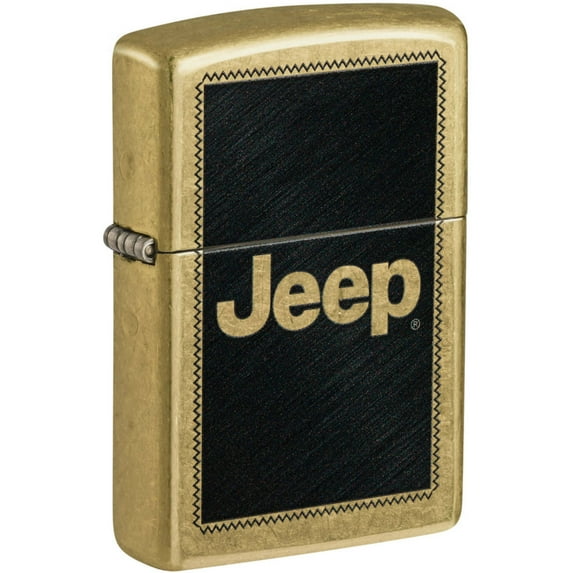 Zippo 46225 Jeep Stamp Design Classic Street Brass Pocket Lighter
