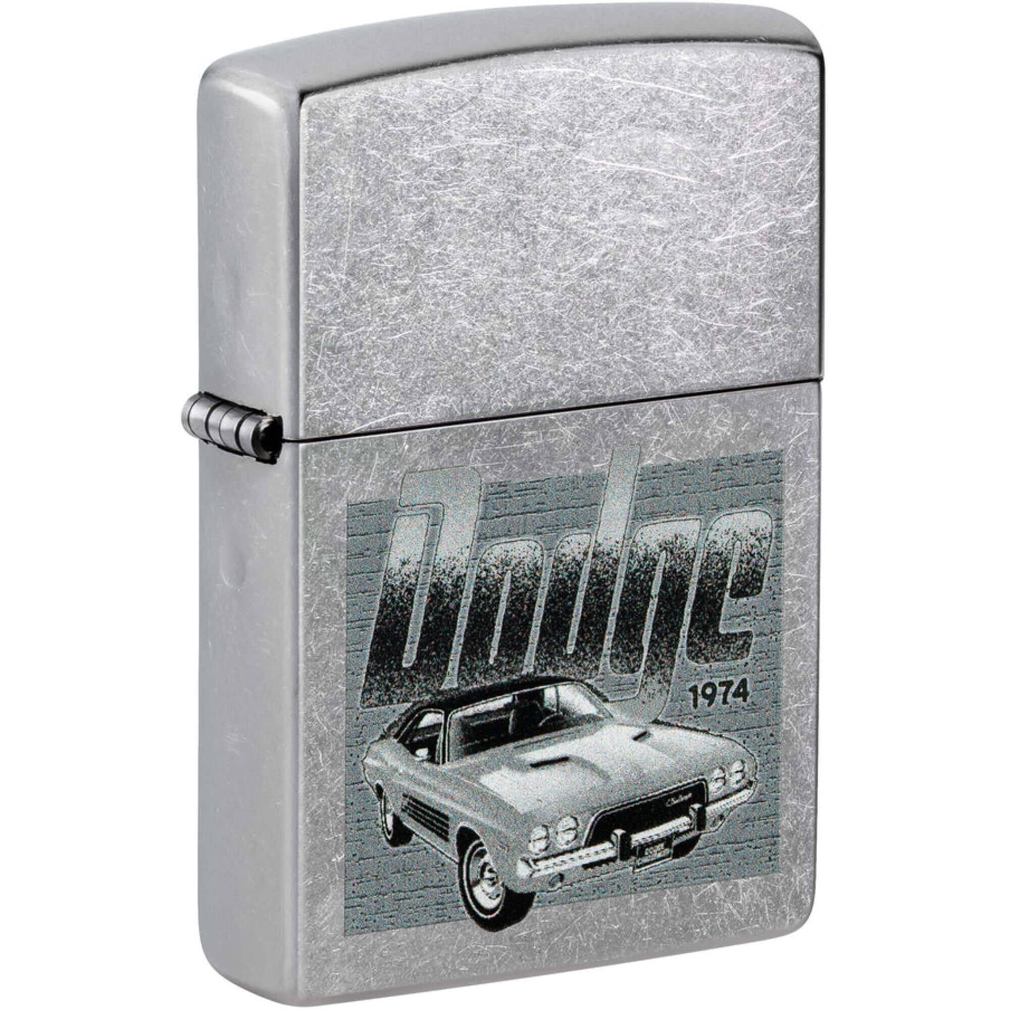 Zippo 46226 Dodge Challenger Design Street Chrome Pocket Lighter