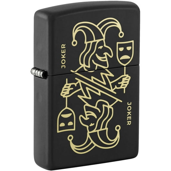 Zippo 46290 Masked Joker Design Metal Windproof Pocket Lighter