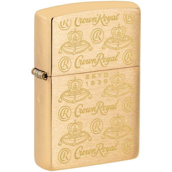 Zippo 46299 Crown Royal Elegance Design Brass Pocket Lighter