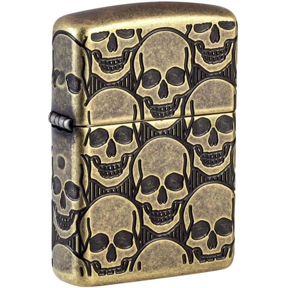 Zippo 46302 Cackling Cranium Design Metal Windproof Pocket Lighter