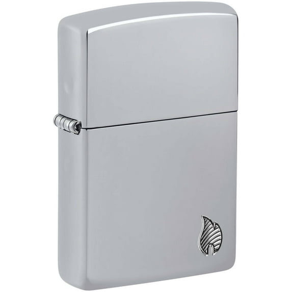 Zippo 46396 Armor Chrome Flame Design Windproof Pocket Lighter