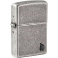 thumbnail image 1 of Zippo 46399 Armor Antique Silver Flame Design Pocket Lighter, 1 of 7