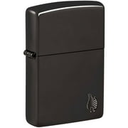 Zippo 46402 Armor High Polish Black Flame Windproof Design Lighter