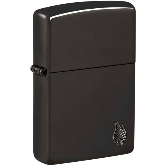 Zippo 46402 Armor High Polish Black Flame Windproof Design Lighter