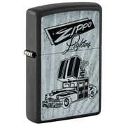 Zippo Lighter Vintage Zippo Car Advertisement - Black Matte 48572