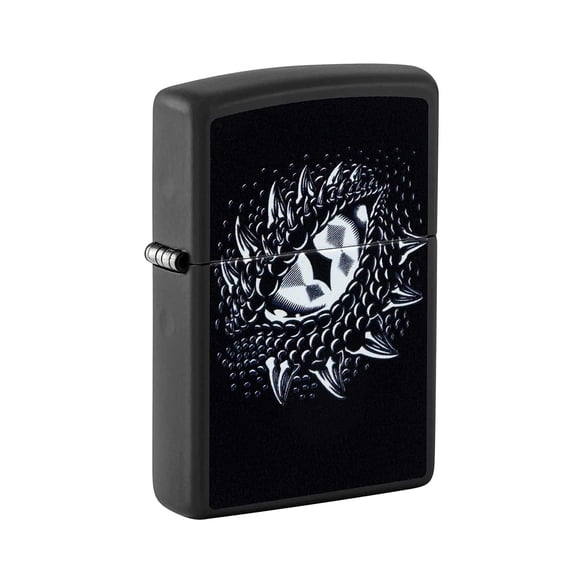 Zippo Lighter Black Light Dragon Eye Design Windproof Pocket Lighter 48608
