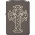 thumbnail image 1 of Zippo 48614 Black Ice Celtic Cross Design Windproof Pocket Lighter, 1 of 7