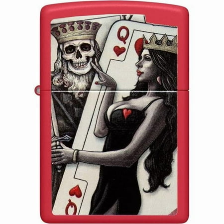 Zippo 48624 Skull King Queen Beauty Design Windproof Lighter