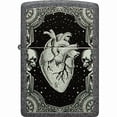 thumbnail image 1 of Zippo 48720 Heart Design Classic Iron Stone Windproof Lighter, 1 of 6
