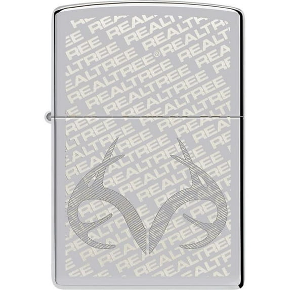 Zippo 48751 RealTree Design High Polish Chrome Windproof Lighter