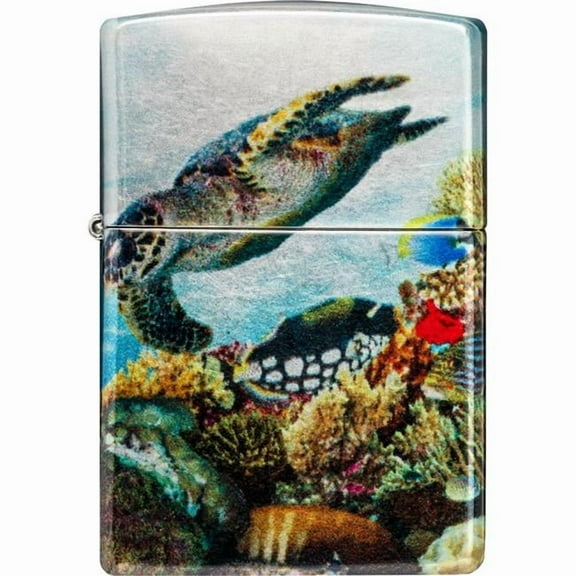 Zippo 48780 Deep Sea Design Metal Refillable Windproof Lighter