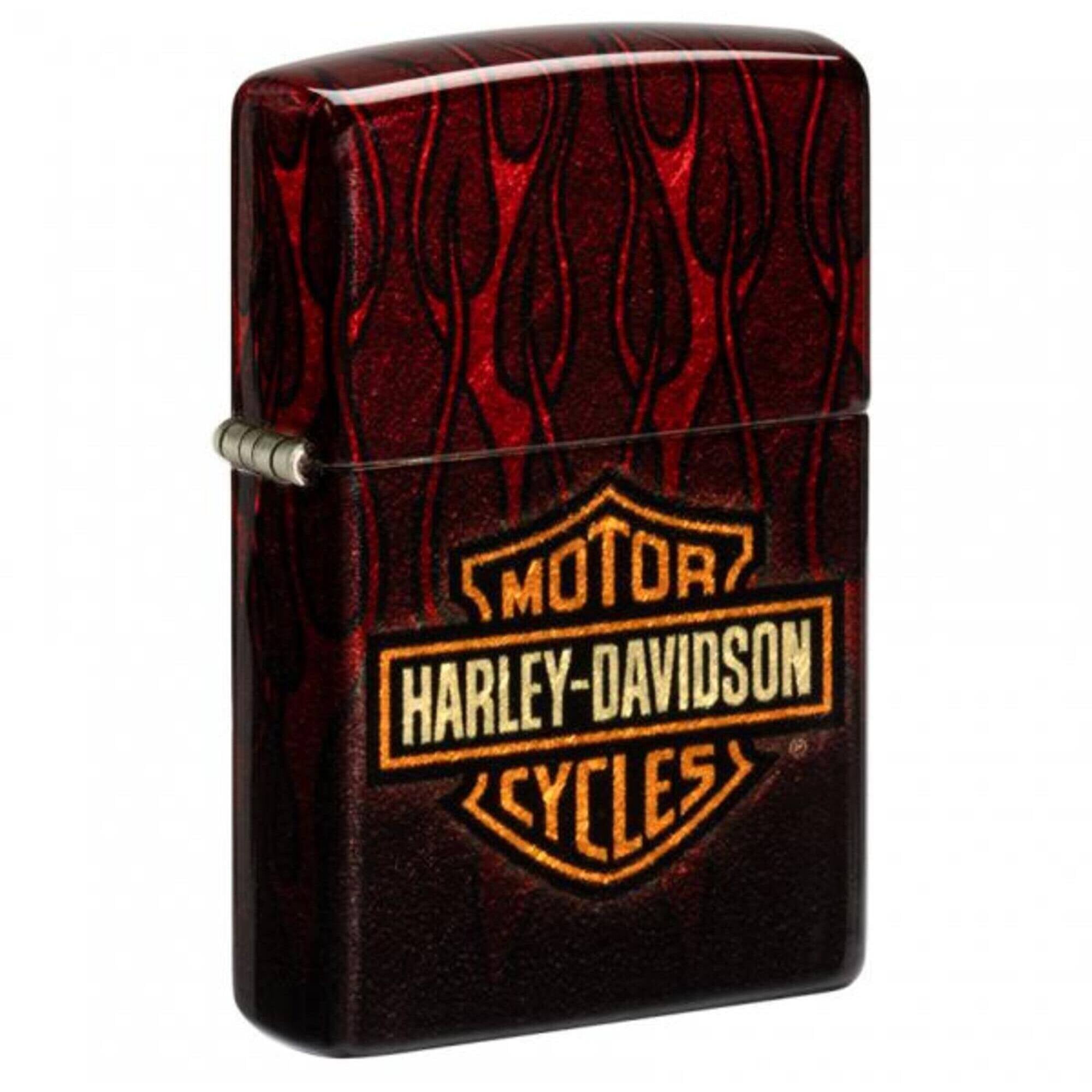 HARLEY-DAVIDSON USA製 Flame Pattern L/S Zippo 48994 Harley Davidson Flames Refillable Windproof Lighter