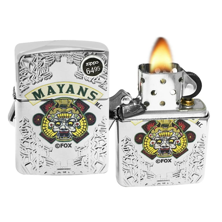 Zippo 49032 Mayans M.C. High Polish Chrome Lighter New in Box