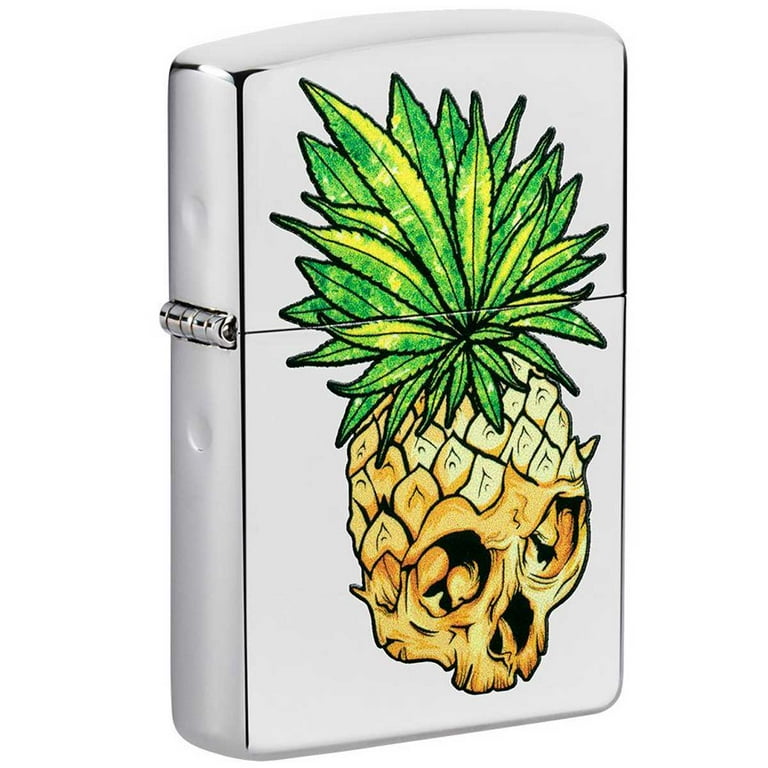 Zippo 49241 Leaf Skull Colorful Pineapple Design Windproof Lighter