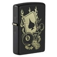 thumbnail image 1 of Zippo 49257 Gambling Design Black Matte Windproof Pocket Lighter, 1 of 4